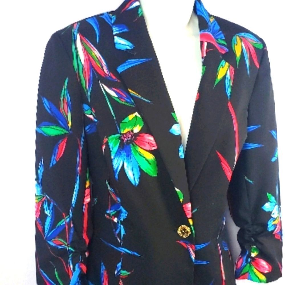 ANNE KLEIN Floral Blazer
